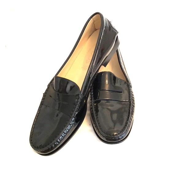 Tod's Shoes - Classic dark navy patent penny loafers size 41.5